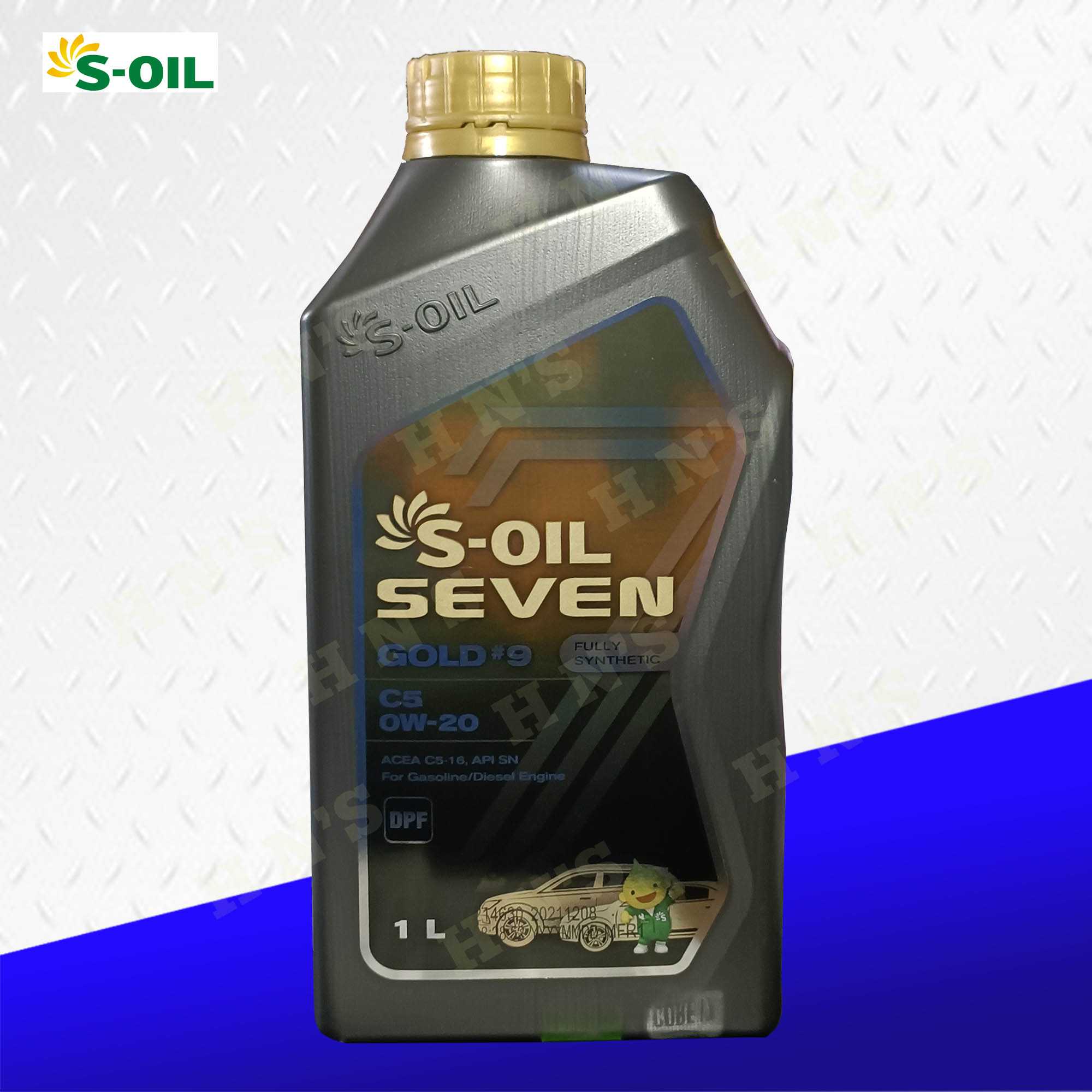 S-OIL Seven Gold #9 0W-20 Fully Synthetic Engine Oil API SN ACEA C5-16 .
