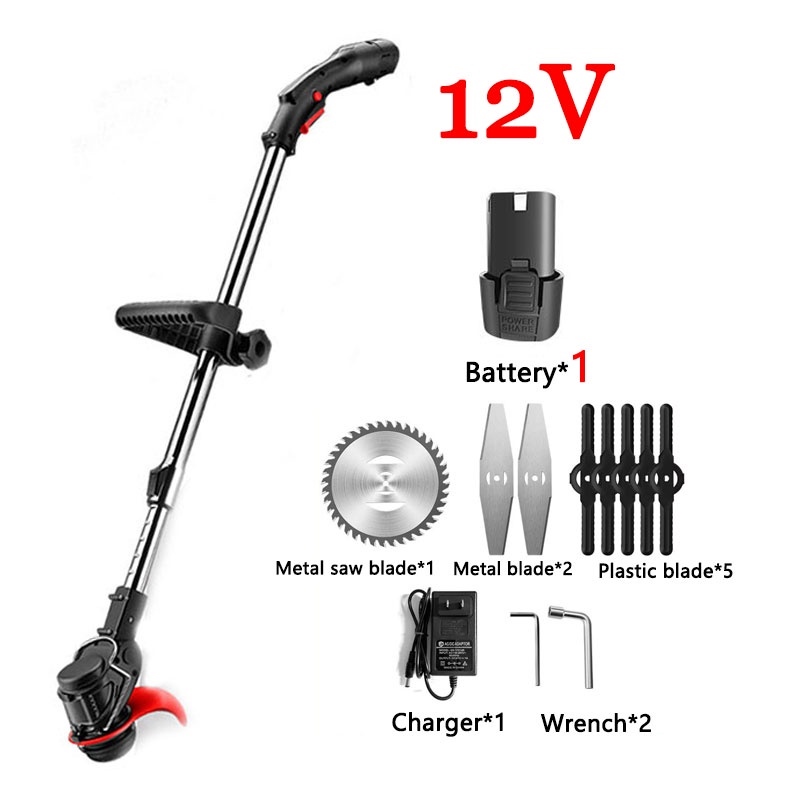 Grass Cutter Cordless Electric Lawn Mower Grass Trimmer with