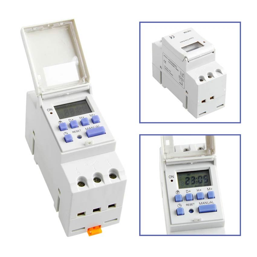 AC 220V Digital Time Switch Weekly Programmable Electronic Timer ...