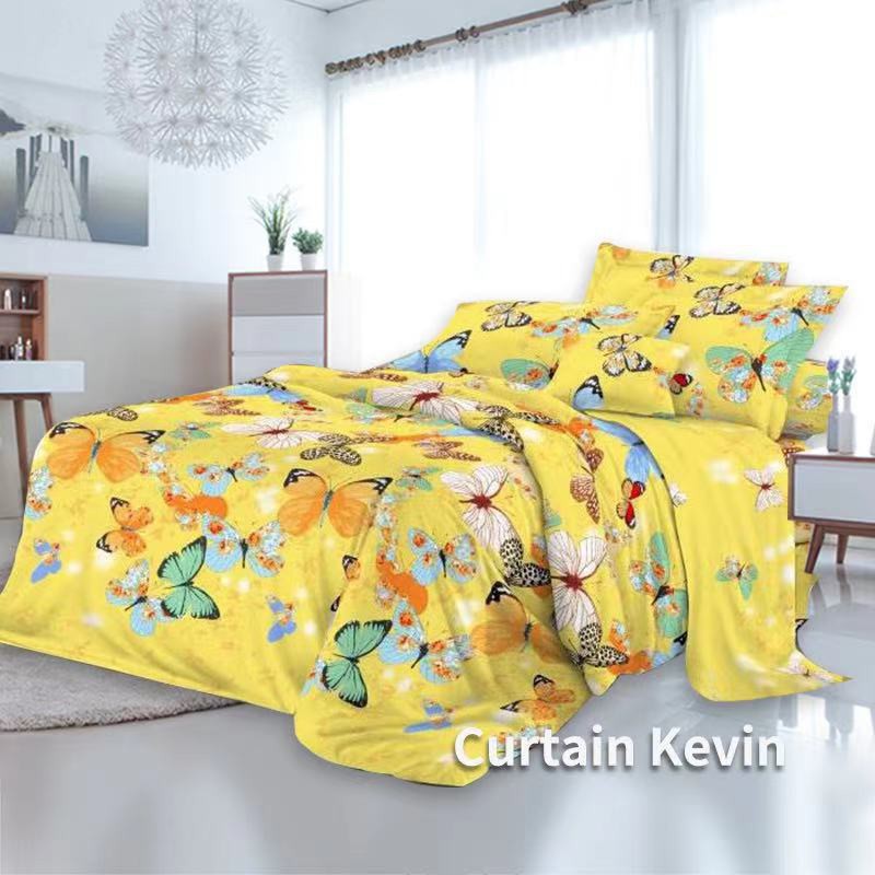 razon bedsheet 4 in 1 Butterfly Bed Sheets With Queen Size by good