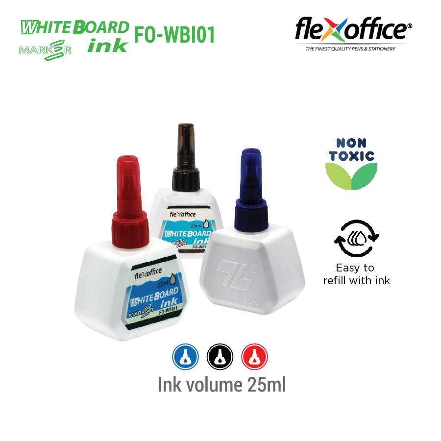 FlexOffice Whiteboard Marker Ink FO-WBI01 1pc OPP/3pcs OPP - Red Blue ...