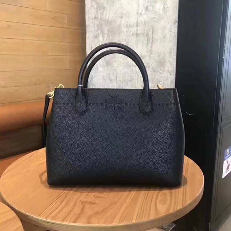 .Y . McGraw Triple Compartment Pebbled Leather Top Handle Bag  - Black Women's Satchel Bag with Detachable Sling | Lazada PH