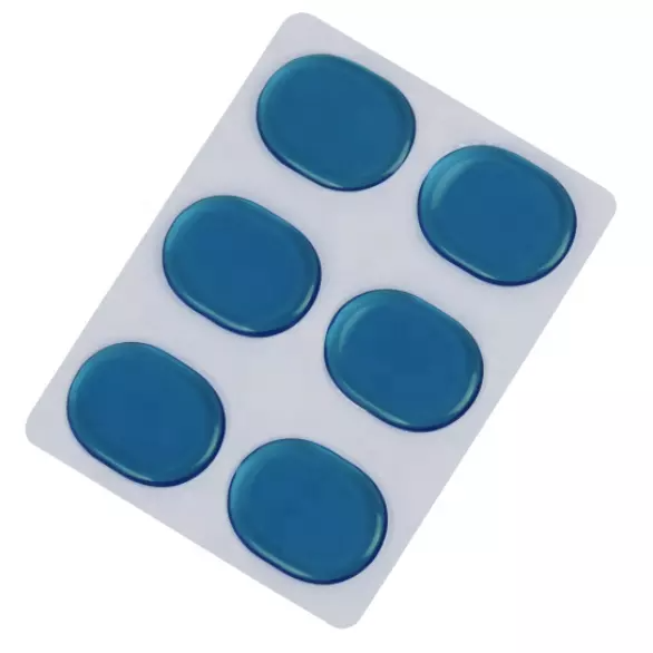 6 Pieces Drum Damper Gel Pads Silicone Drums Silencer for Drum Parts