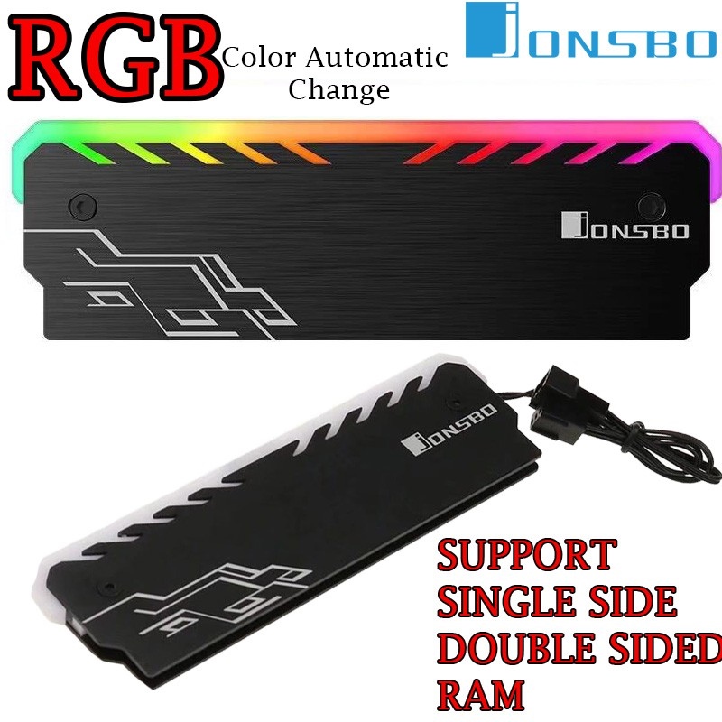 JONSBO RGB Memory Heatsink RAM Cover Shell Aluminum Heat Sin Lazada PH