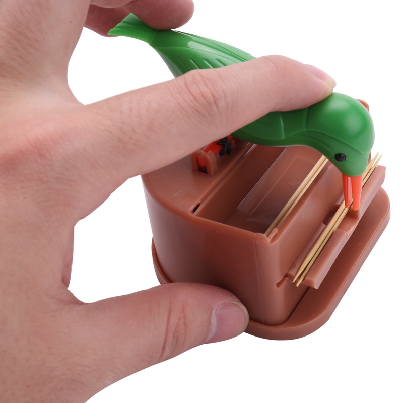 Toothpick Dispenser Bird Automatic Bird Toothpick Box Toothpick Holder