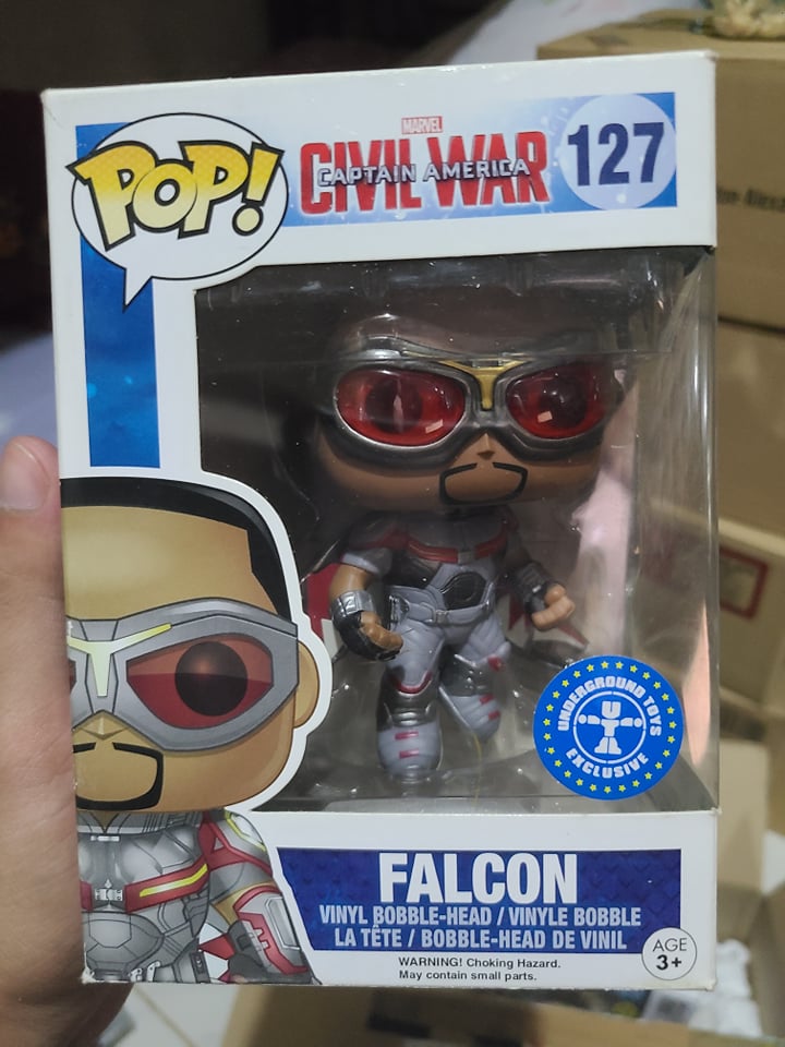 Funko Pop Falcon Captain Americas Civil War Pop in a Box Exclusive