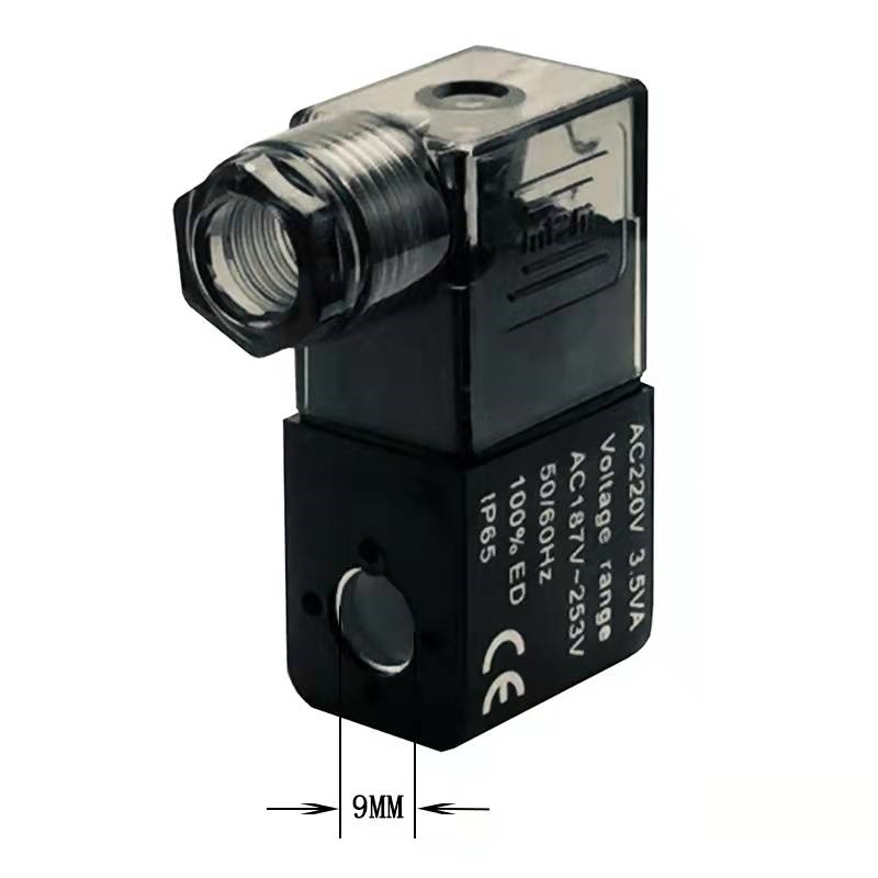 Pneumatic Air Solenoid Valve Coil Black DC12V DC24V AC36V AC110V AC220V
