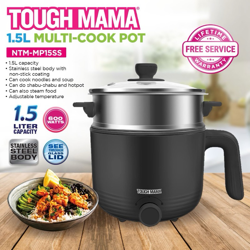 Tough Mama NTM-MP15SS Multipot Multicooker Non-Stick Pot
