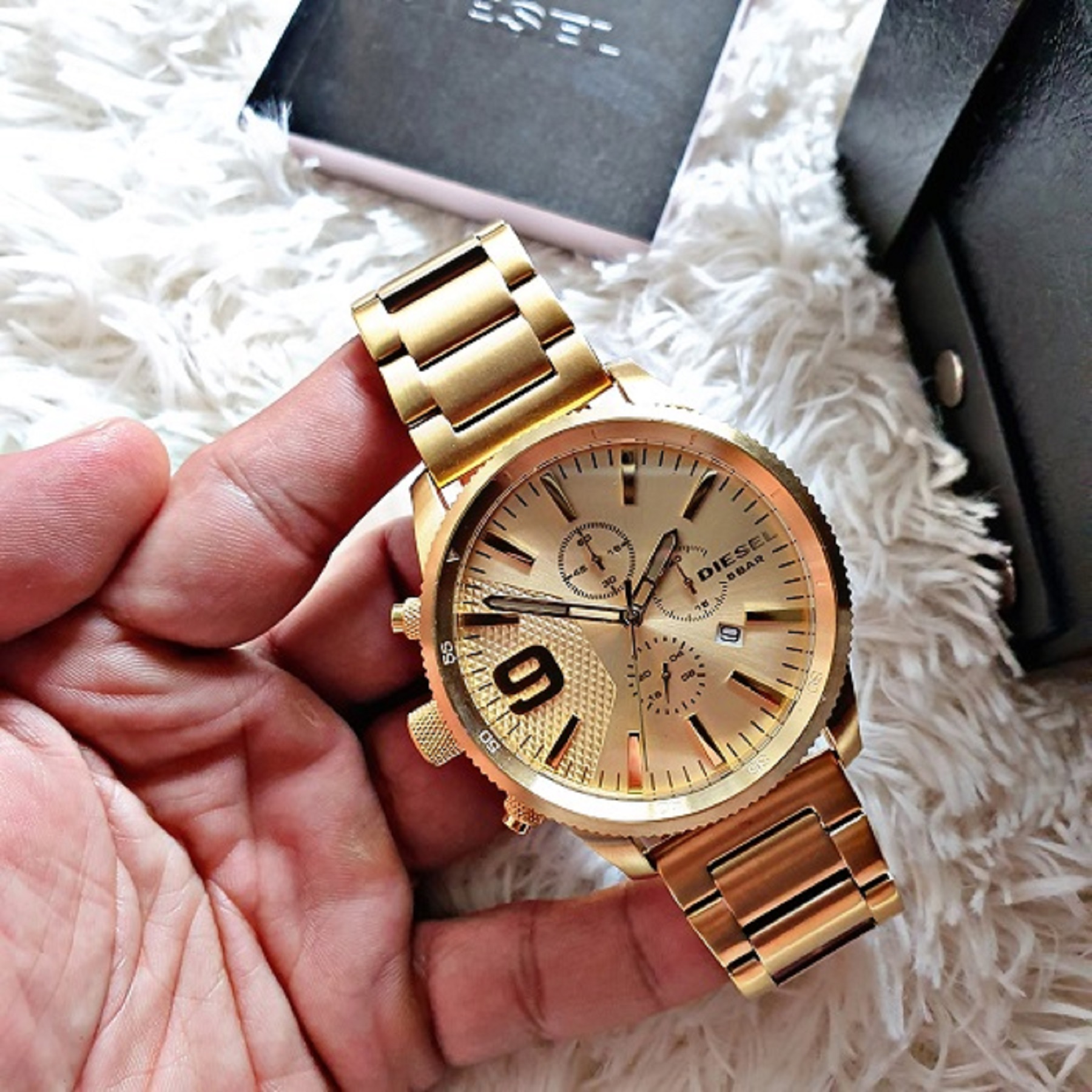 Diesel rasp watch outlet gold