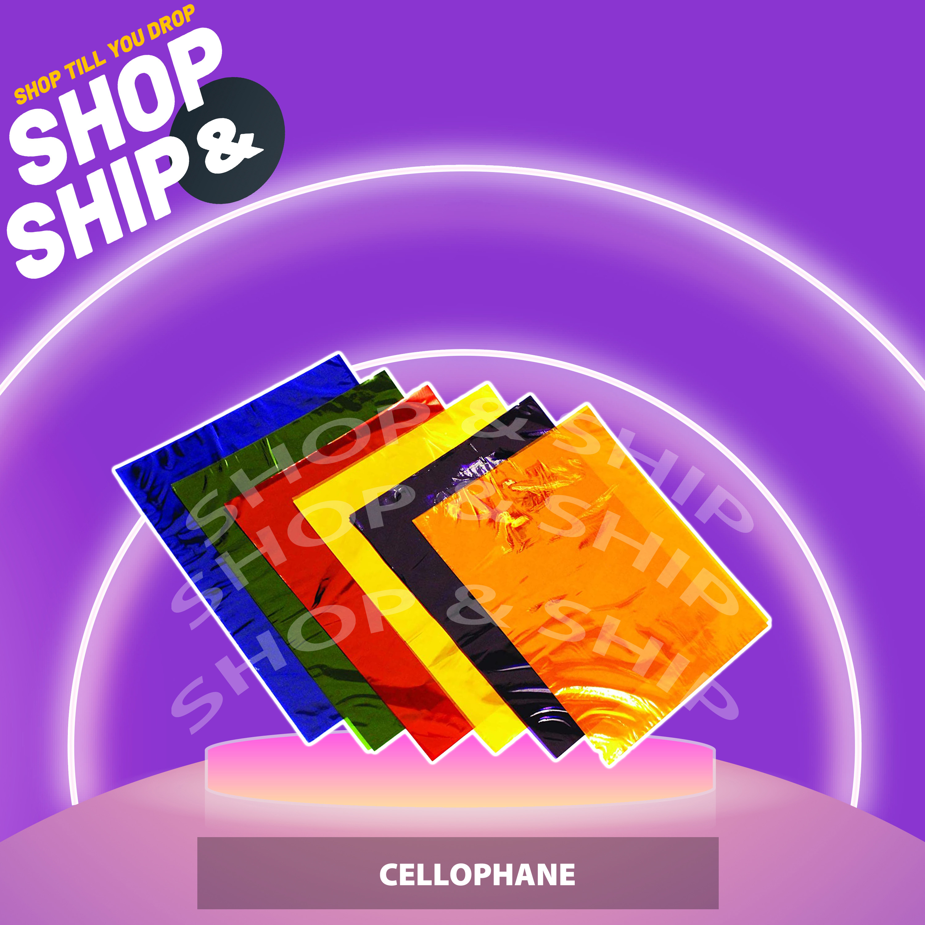 'N SHIP] Cellophane 25x39 inches plastic wrapper 10 pieces (Yema