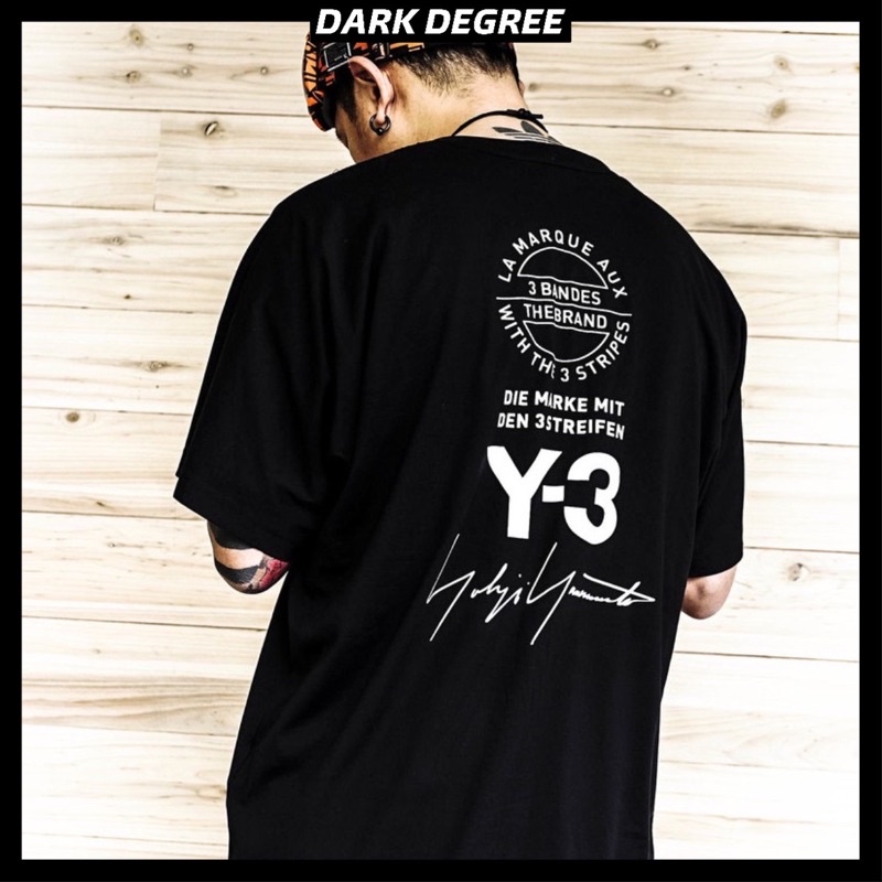 Y3 ADIDAS T-shirt ( BLACK ) 100% Premium Cotton Y-3 Yohji Yamamoto
