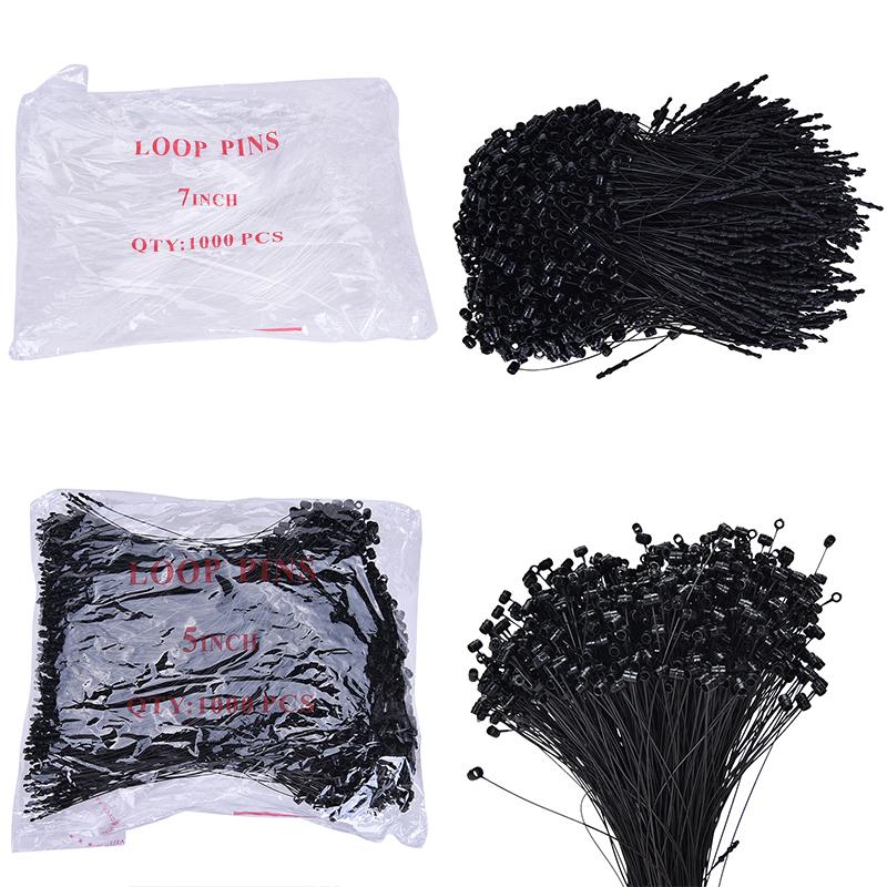 Variety 1000 Pcs/lot Loop Plastic Tag Ties Fastener Security Loop Snap Lock Plastic Tag CL-R-5 Int: One size