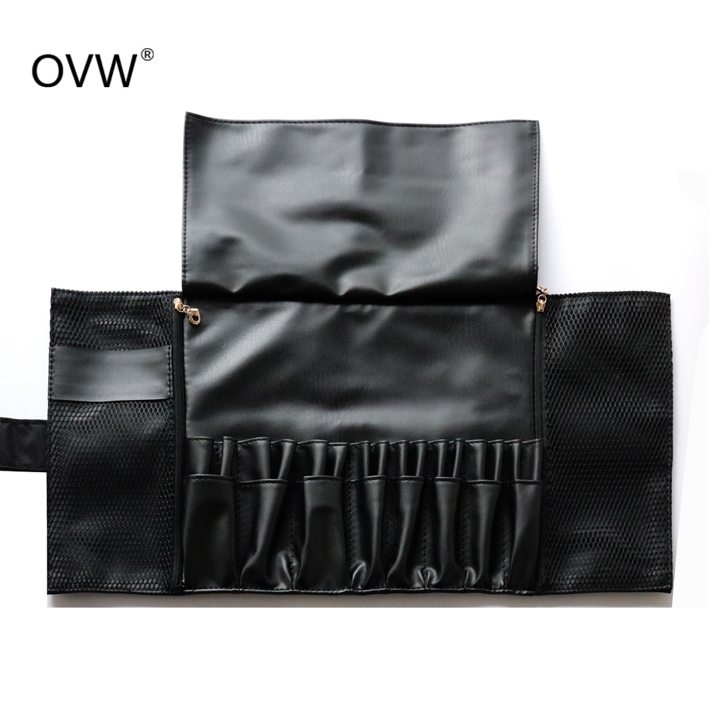 OVW 24 Pockets Fashional Makeup Brush Tool Black Multi-function Makeup Brushes Bag Professional Cosmetic Tools Storage Holder Fashional 16C