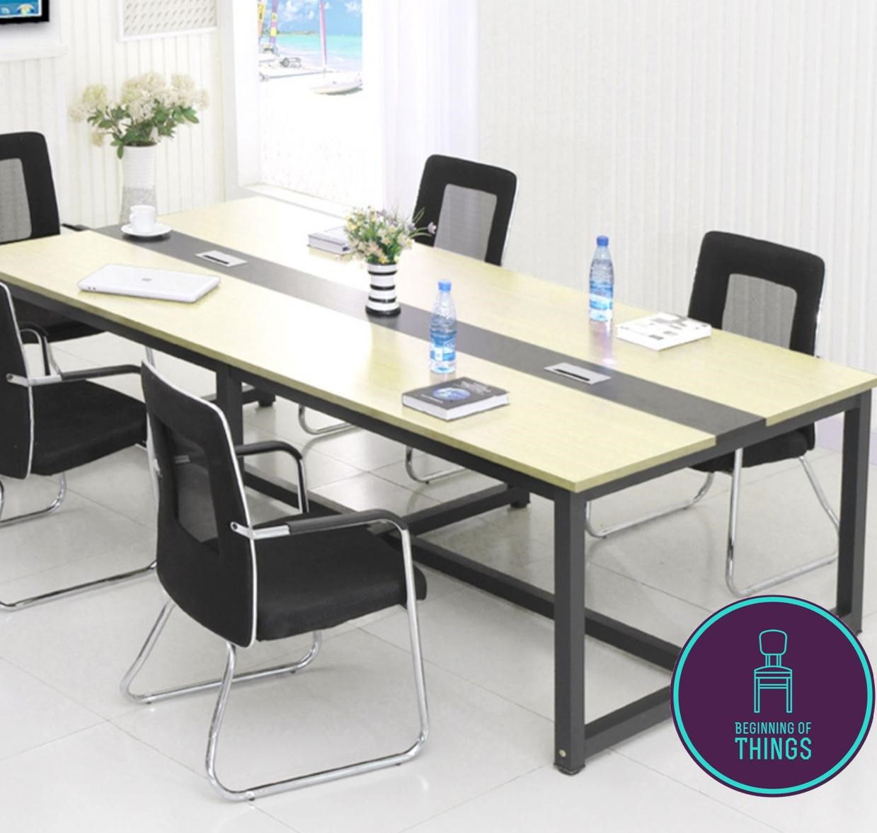 CANVA Conference 10 Seater 240 x 120 cm or 7.8 x 4 feet Office Meeting Training Table with