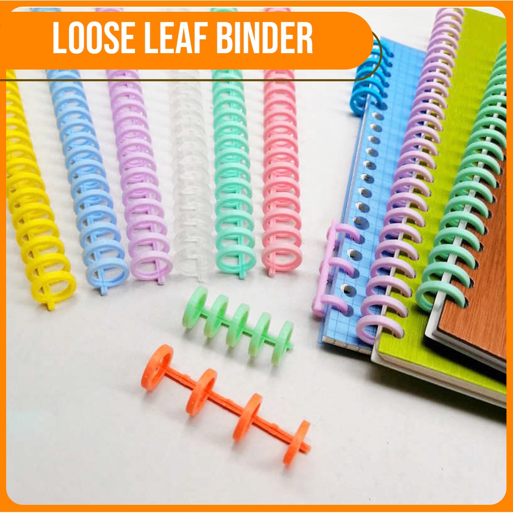 1pcs 3 holes plastic ring binder for a4b5a5a6 ring binding spines