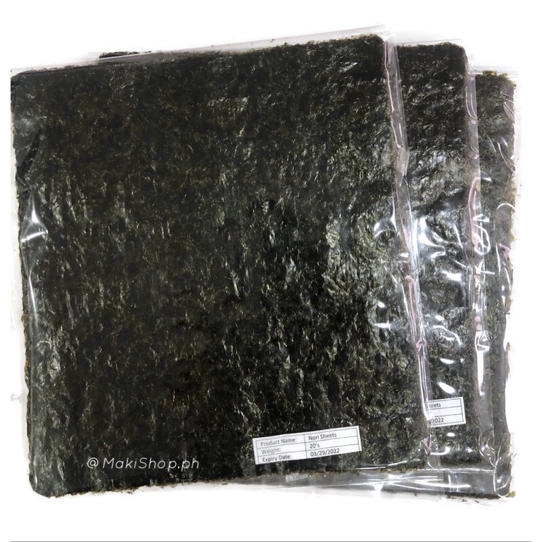 5,10,20 Sheets Nori Wrapper Roasted Seaweeds for Kimbap Sushi Lazada PH