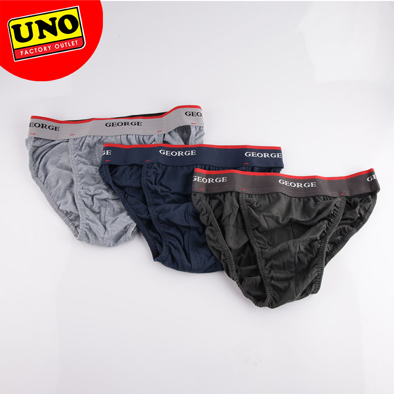 UNO GEORGE UNDERWEAR 3 SLIPS MEN'S BRIEF | Lazada PH