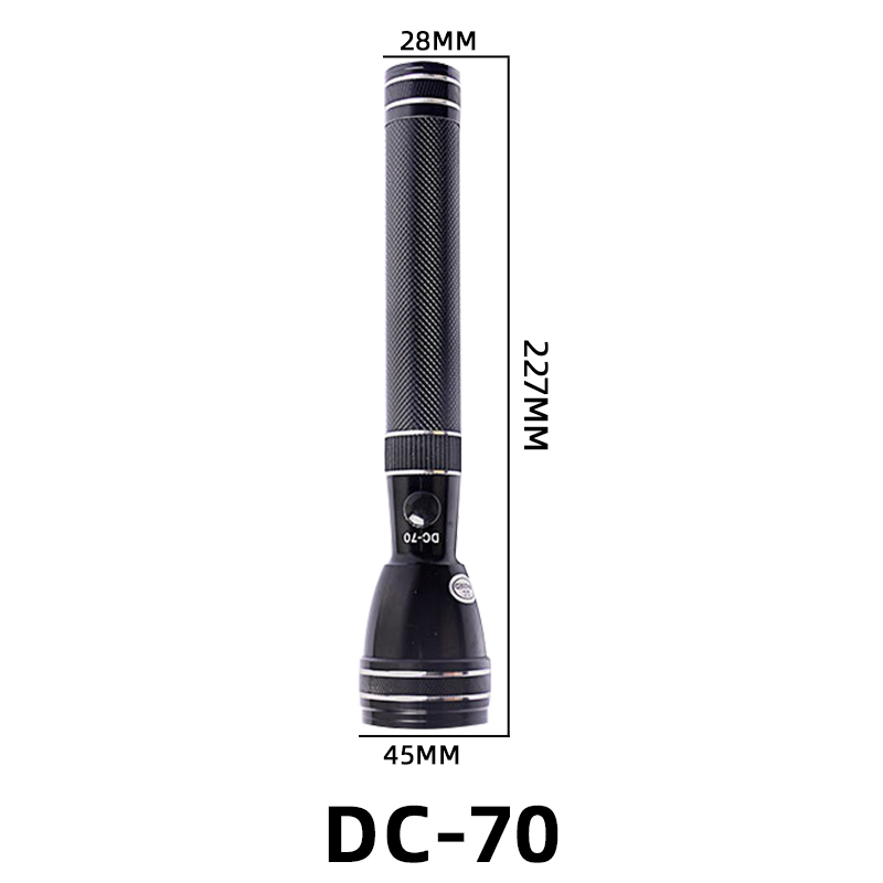 Flashlight longdistance DC70DC100 LED aluminum flashlight