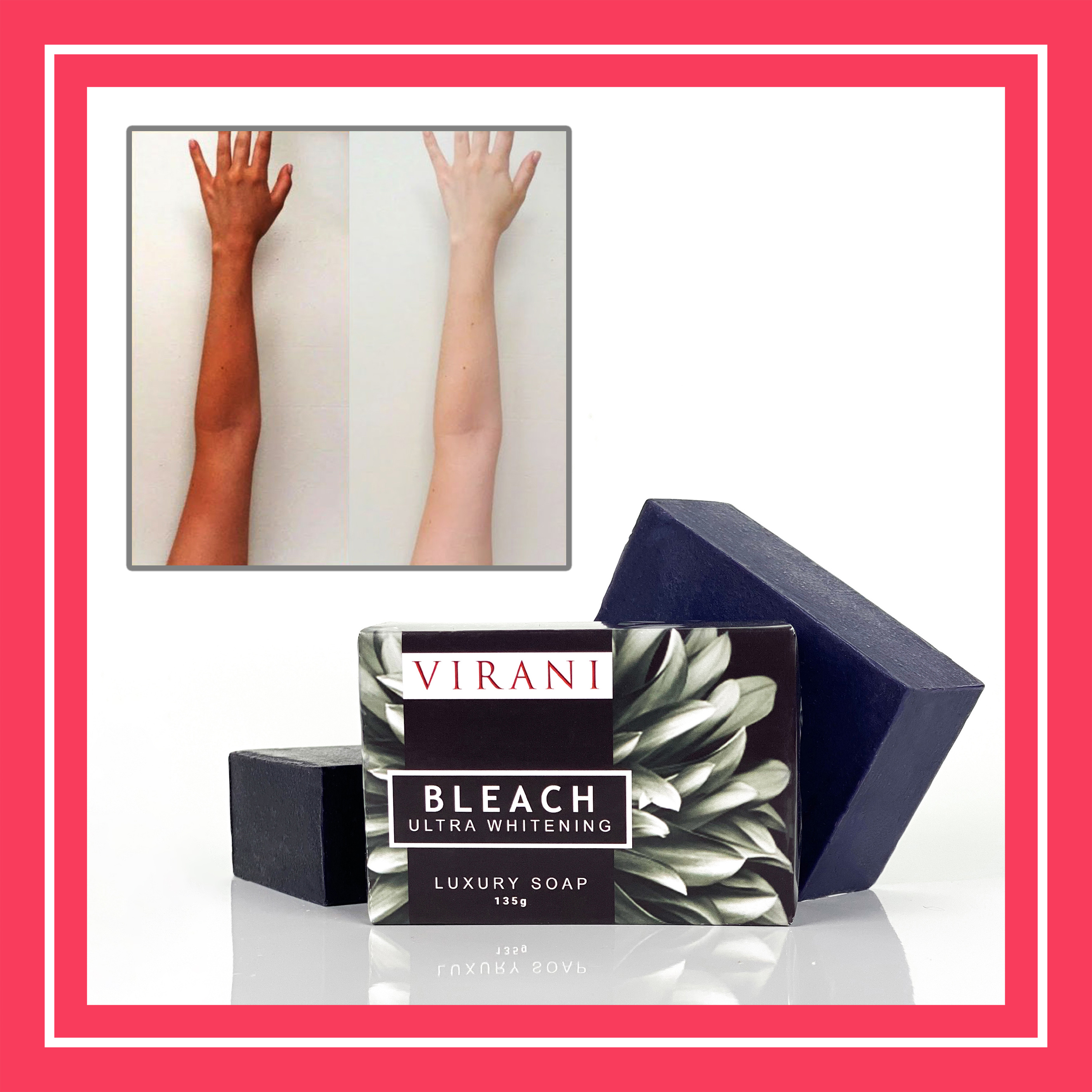 Premium Black Whitening Soap Gluta Kojic Bleaching Soap Glutathione