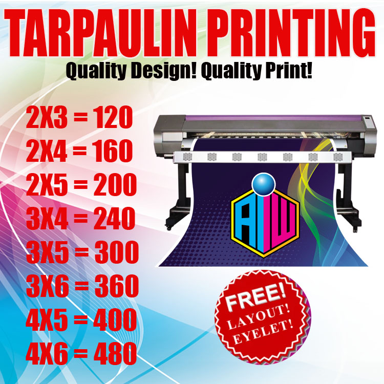 TARPAULIN PRINTING WITH FREE LAYOUT PARTY NEEDS BANNERS Lazada PH