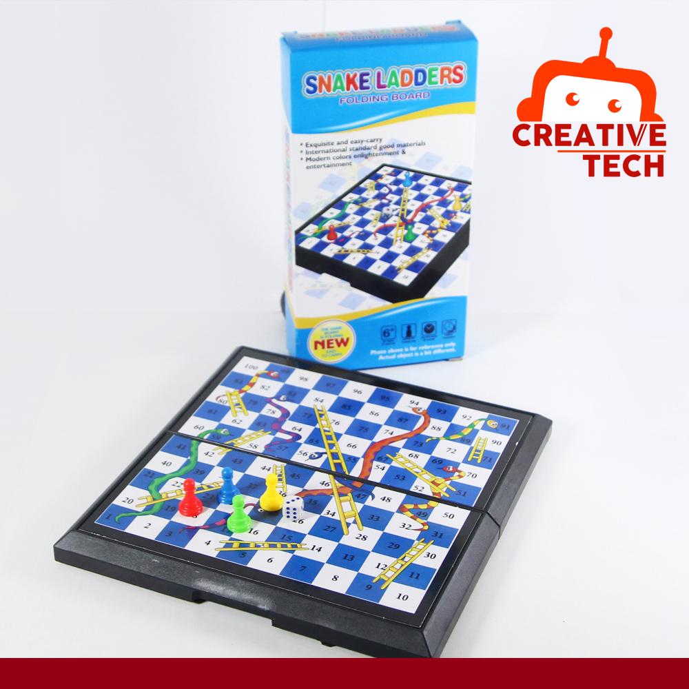 Snake and Ladders Board Game Portable Folding Board 20cm x 20xm | Lazada PH