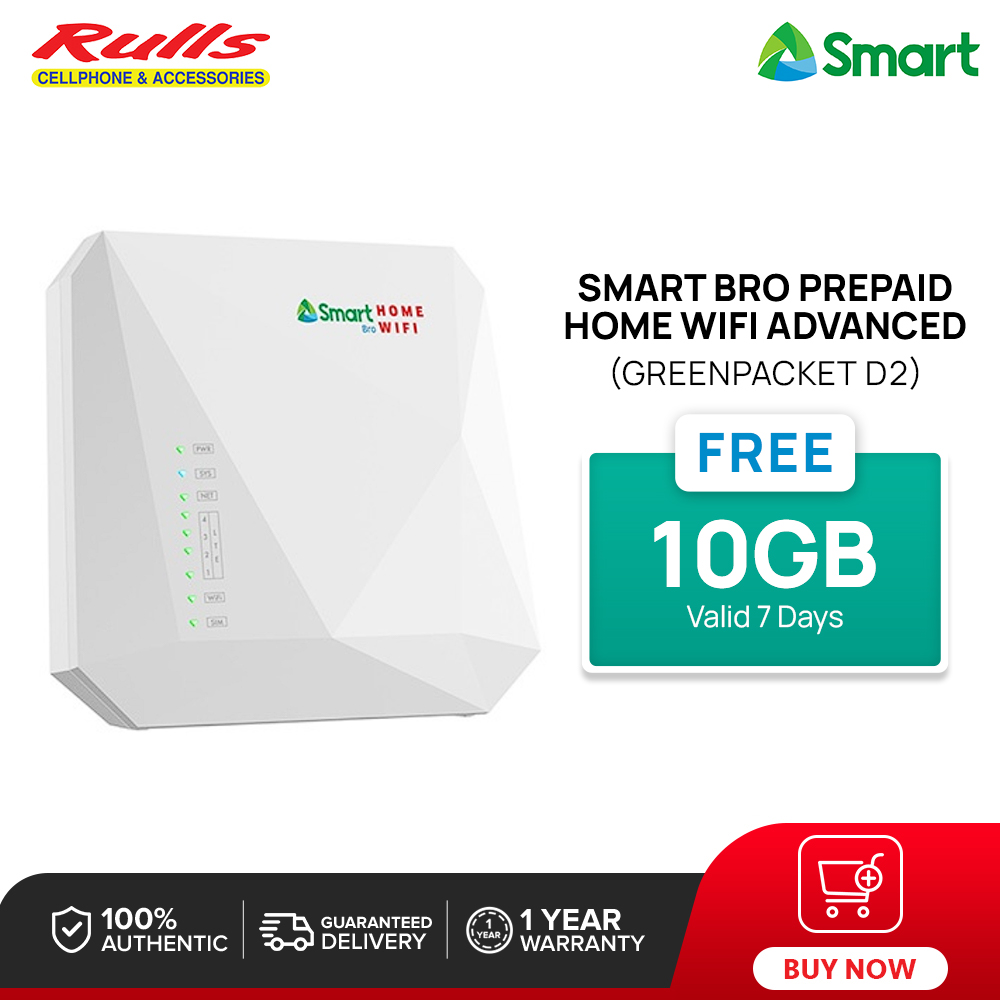 Smart Bro Prepaid Home WiFi Advanced (Greenpacket D2) with FREE 10GB