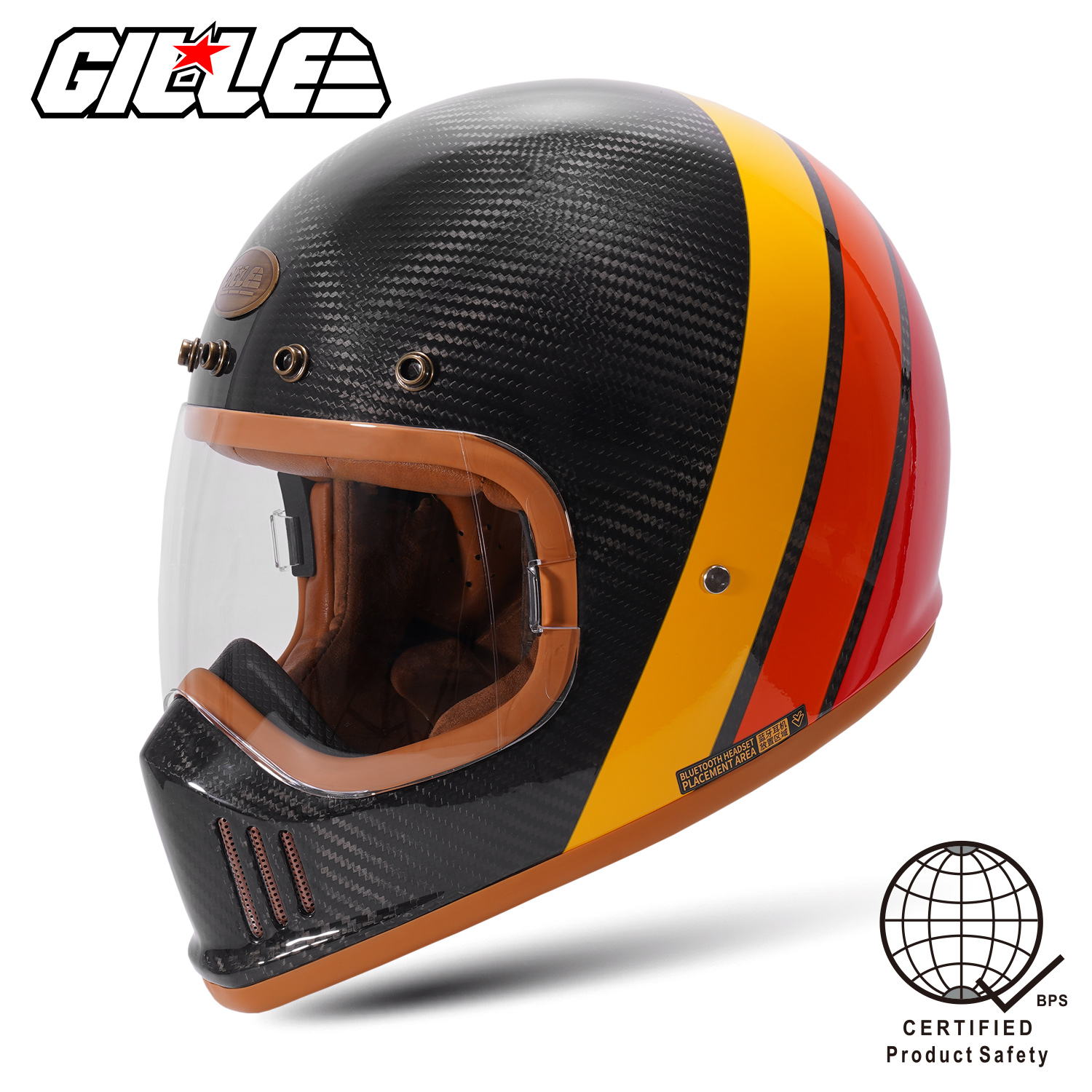 classic helmet lazada Retro 3/4 Motorcycle DOT Approved Helmet,Vintage Electric Scooter Open Face Half Helmet,Street Riding Cruiser Dirt-Bike Motorbike ATV Helmets for Adults Men Women(Bright Black,Small) : Automotive Merlin Revival Motorcycle Helmet Visor