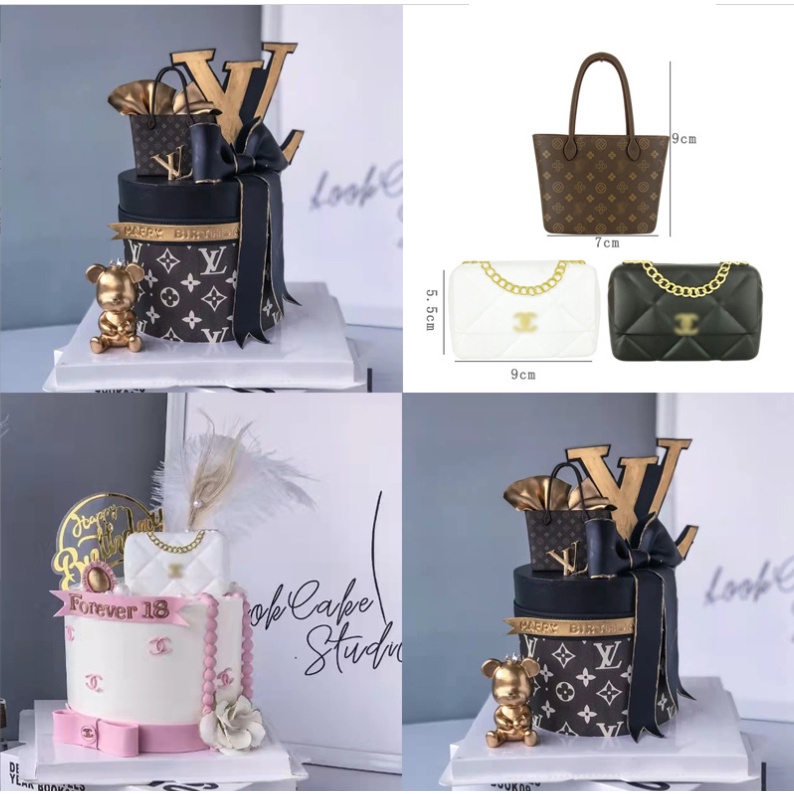 Luxury Bags Birthday Cake Decoration Decoration Top Hat Queen