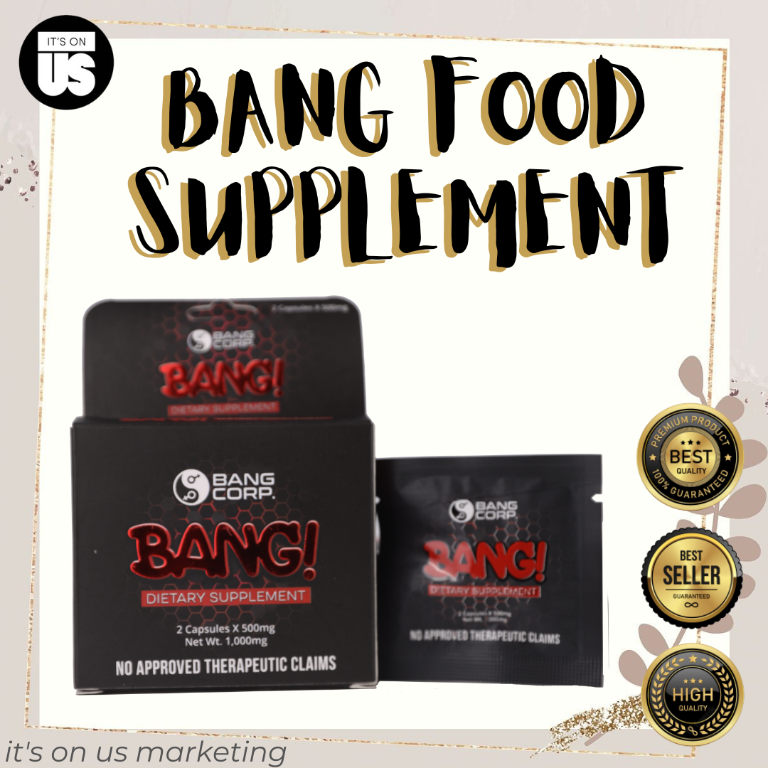 Best Seller ORIGINAL 2 CAPSULES BANG FOOD SUPPLEMENT FOR MEN x 500mg