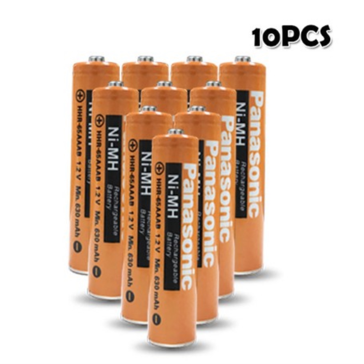Panasonic 1.2V Nimh nimh 630mAh AAA Rechargeable batteries For