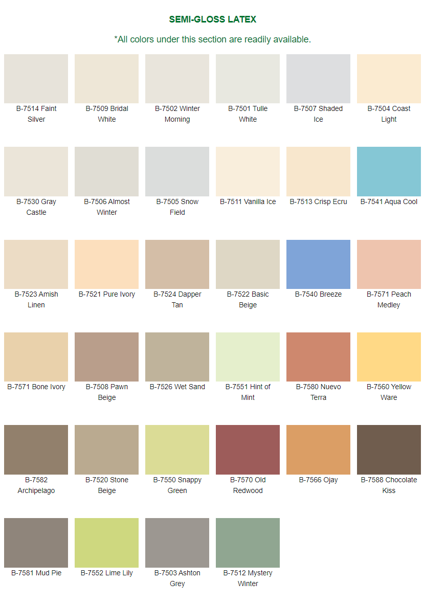 Boysen Color Chart 2022| Boysen Color Combinations| House Paint Charts ...