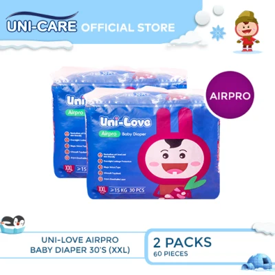 UniLove Airpro Baby Diaper 30's (XX-Large) Pack of 2