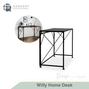 Qoncept Furniture Willy Home Office Desk / Wooden Folding Collapsible Computer Study Table - 100 x 40 Foldable
