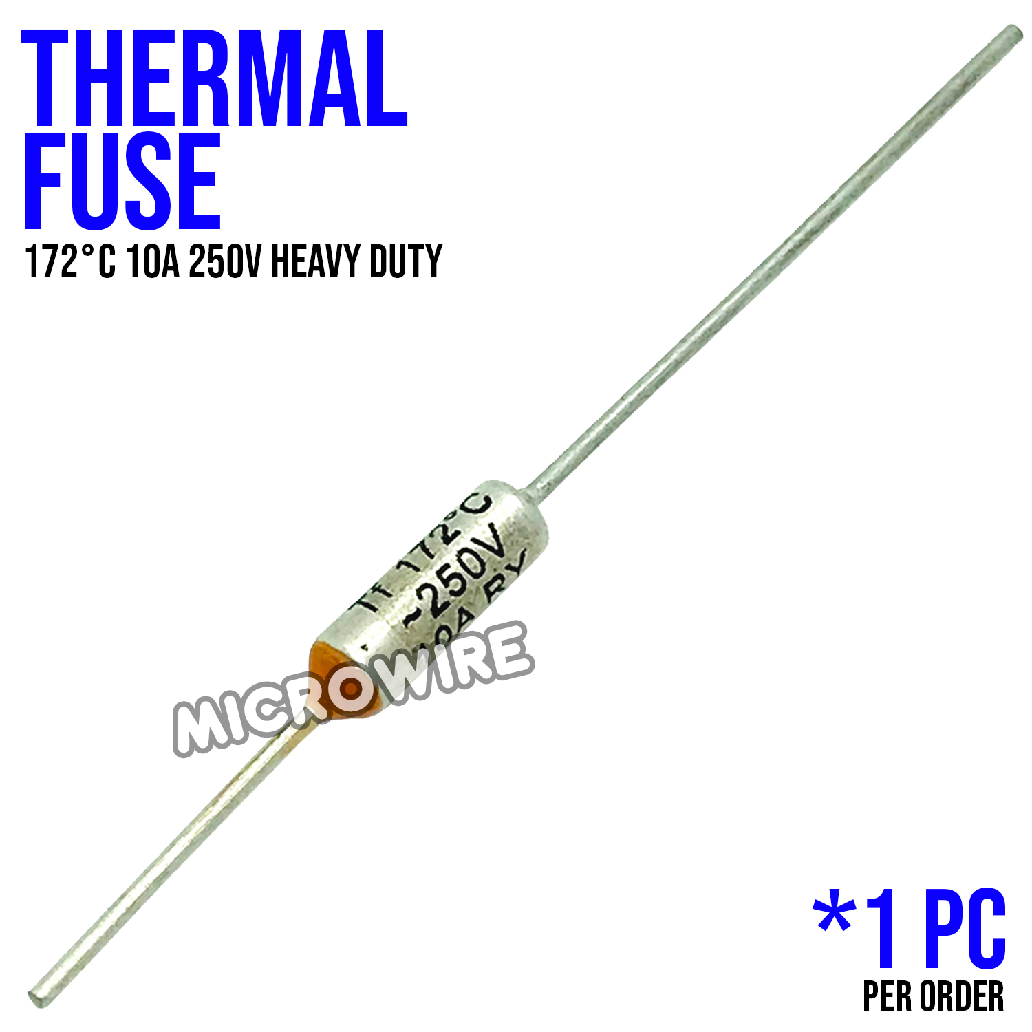 NEW LON0167 10 Pcs RY TF 172 Fusibile Termico Di Taglio Di Celsius AC 250V 10A(10 Stück RY TF 172 Grad Celsius Cutoff Thermische Sicherung AC 220V For UAE 10A - Foto 7