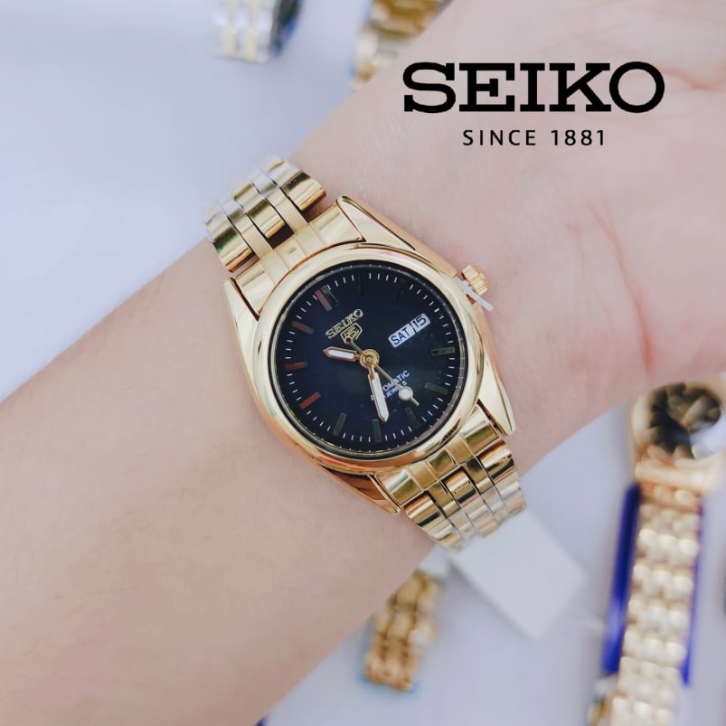 SW469 Seiko5 Double Date Automatic Hand Movement Women's Watch(BATTERY