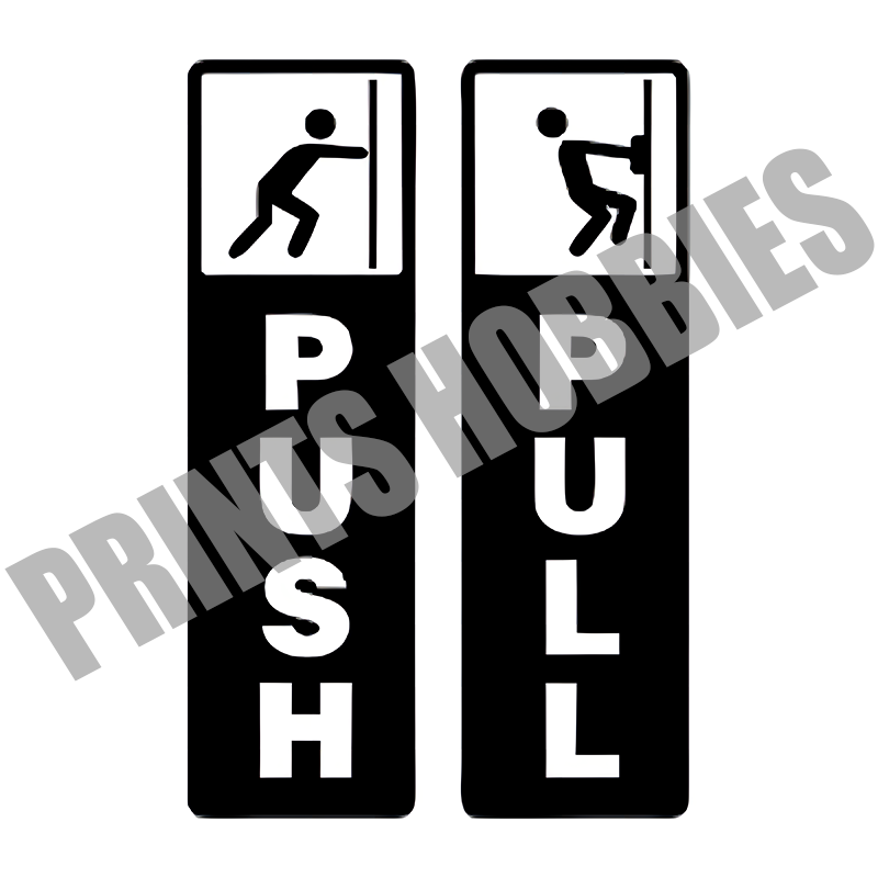 Laminated Signages Push Pull Signage Sign Boards Lazada PH