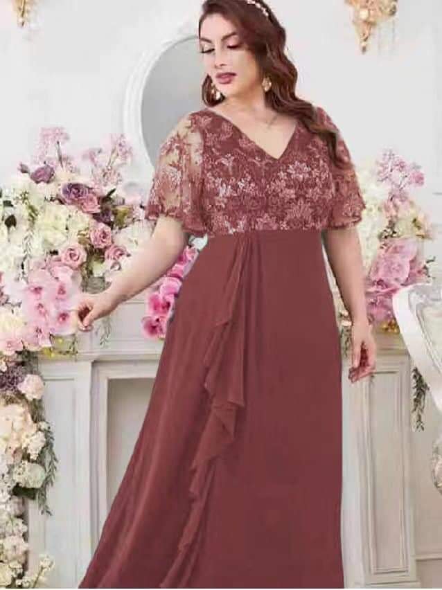 PLUS SIZE FORMAL LONG DRESS LONG GOWN DRESS FORMAL DRESS FOR WEDDING