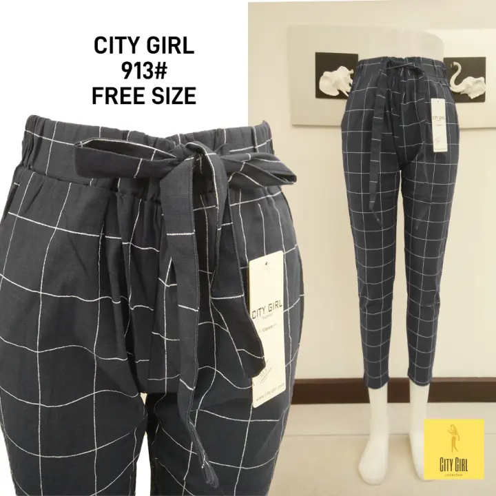 plaid pants skinny womens