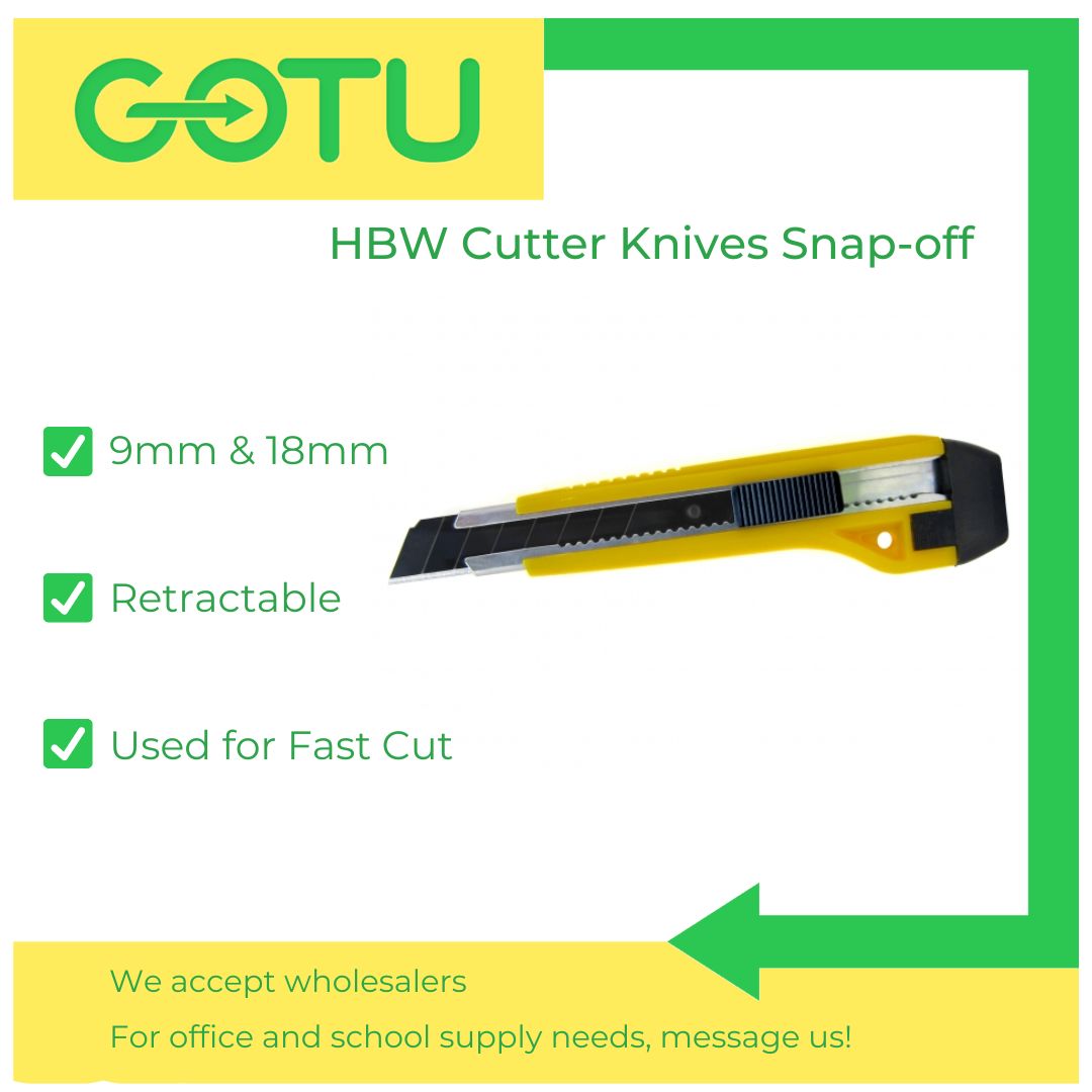 HBW Cutter Knife 18mm Snap-Off Knife