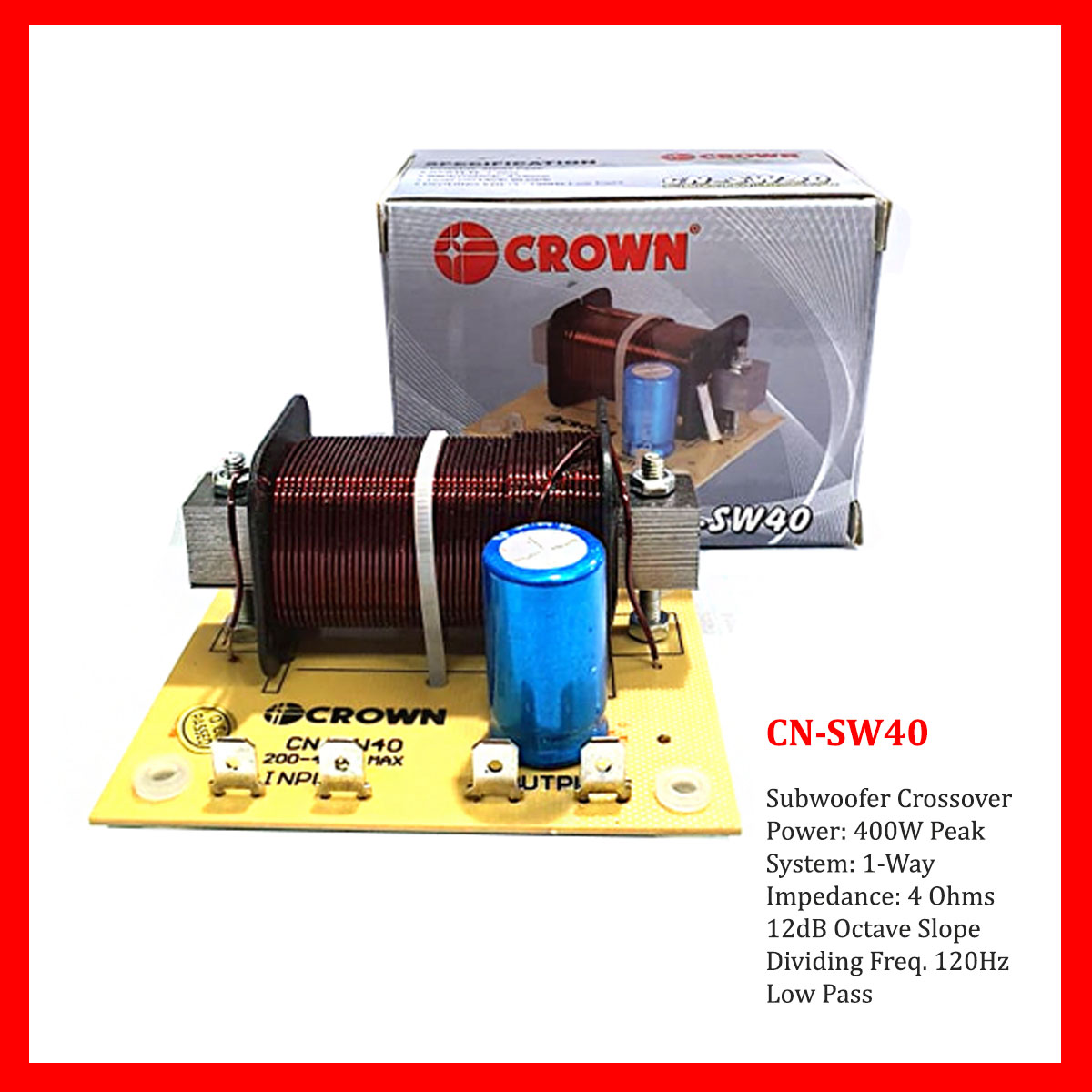 CNSW40 Crown Subwoofer Crossover Dividing Network Lazada PH