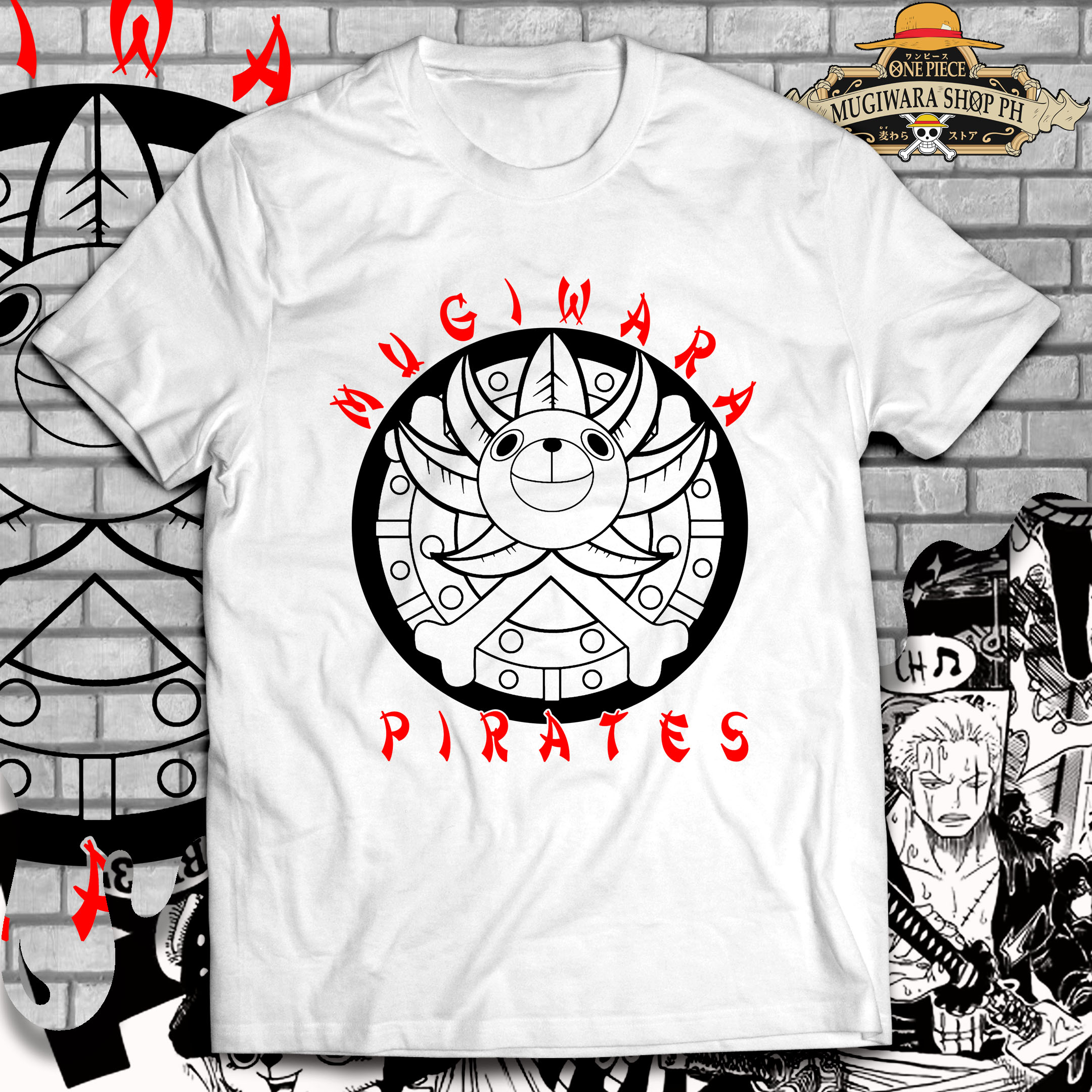 One Piece Anime Mugiwara Shirt Design Lazada Ph