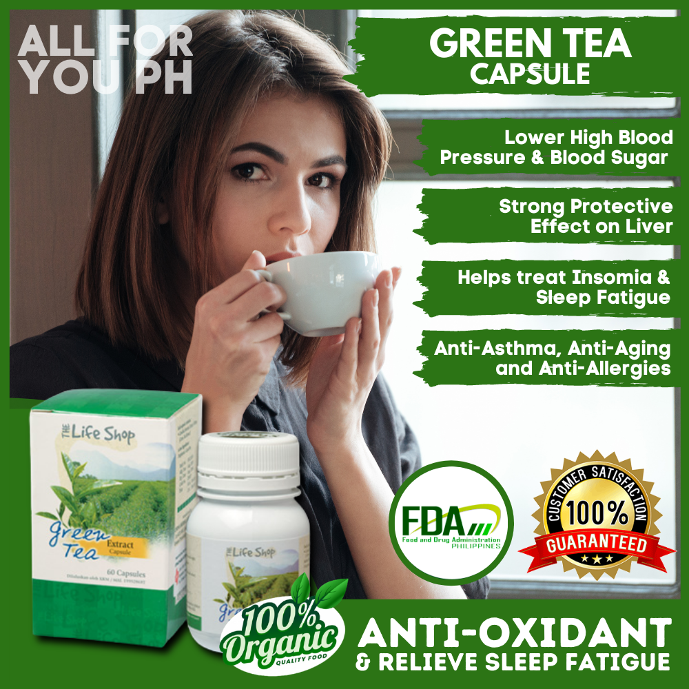 AUTHENTIC DYNAPHARM GREEN TEA CAPSULE 30's. HELPS TO BOOST IMMUNE