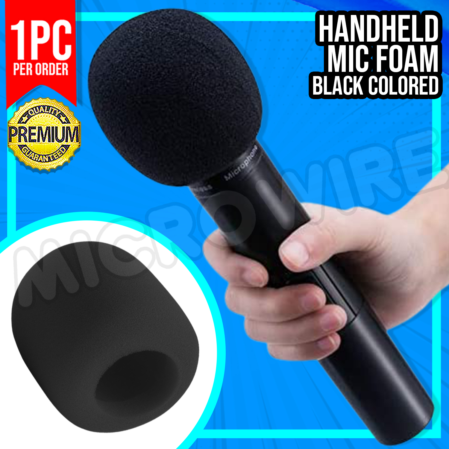 Handheld Microphone Windscreens Mic Foam Covers Compatible with