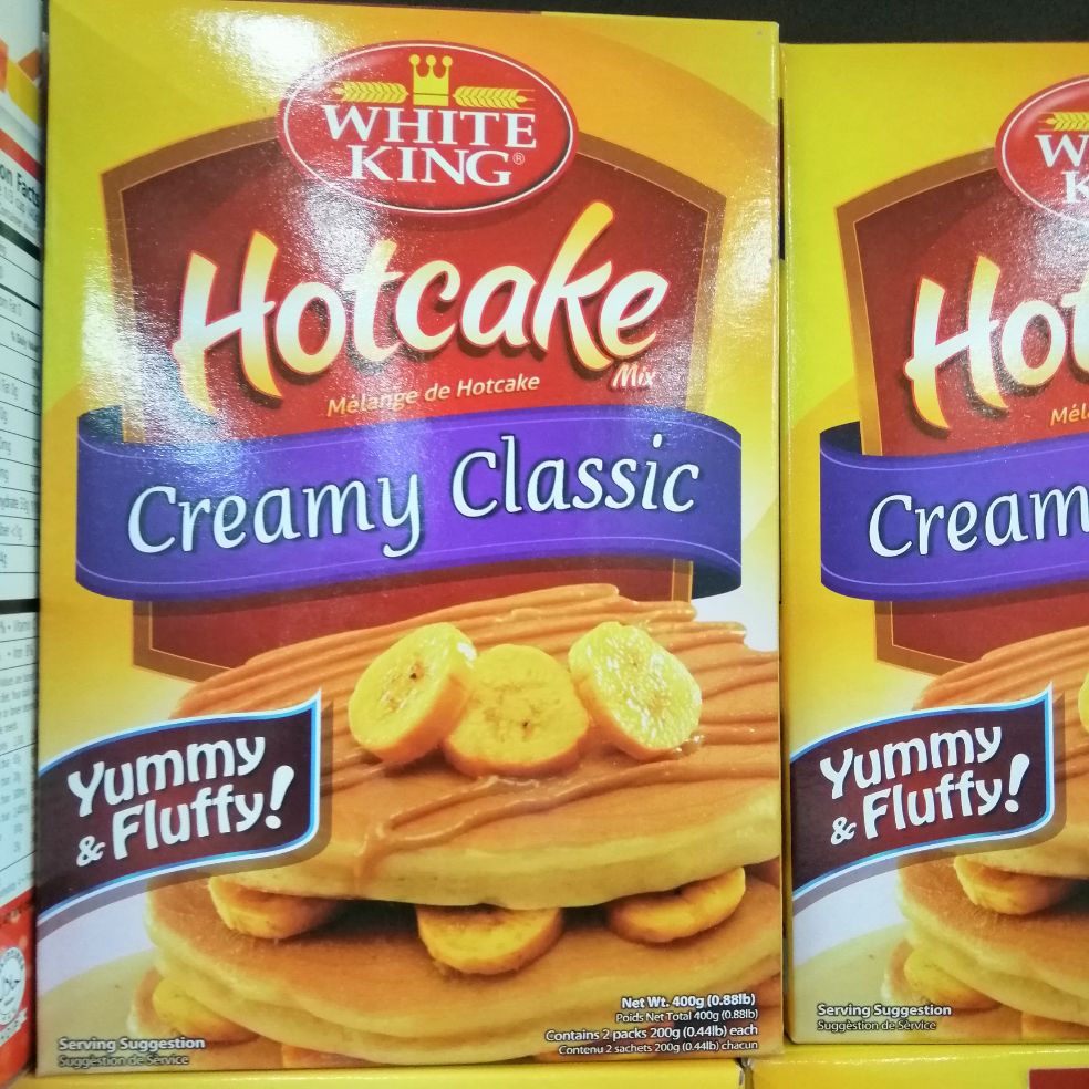 WHITE KING HOTCAKE MIX CREAMY CLASSIC YUMMY AND FLUFFY 200 GRAMS PER