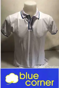 blue corner polo shirt