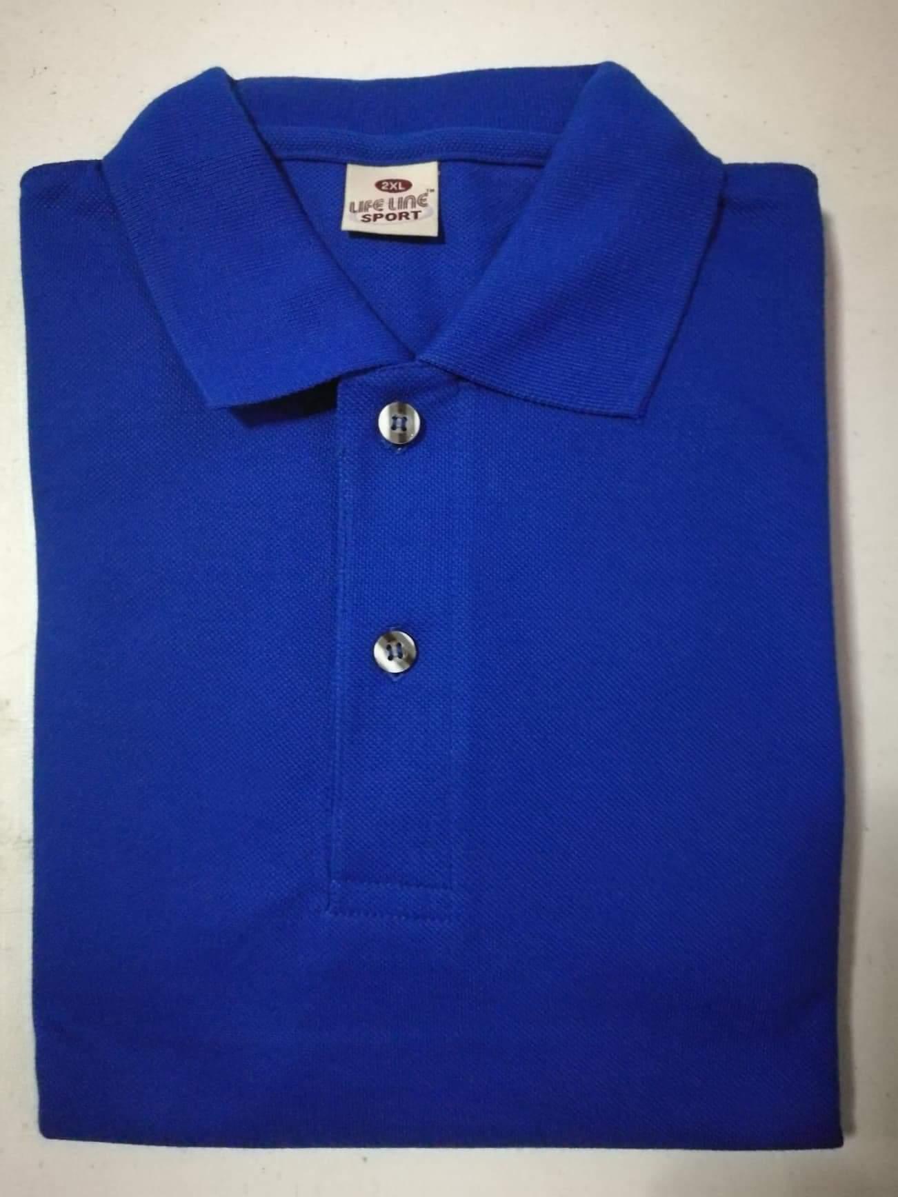 Lifeline Polo shirt with collar Men's (Royal Blue) | Lazada PH