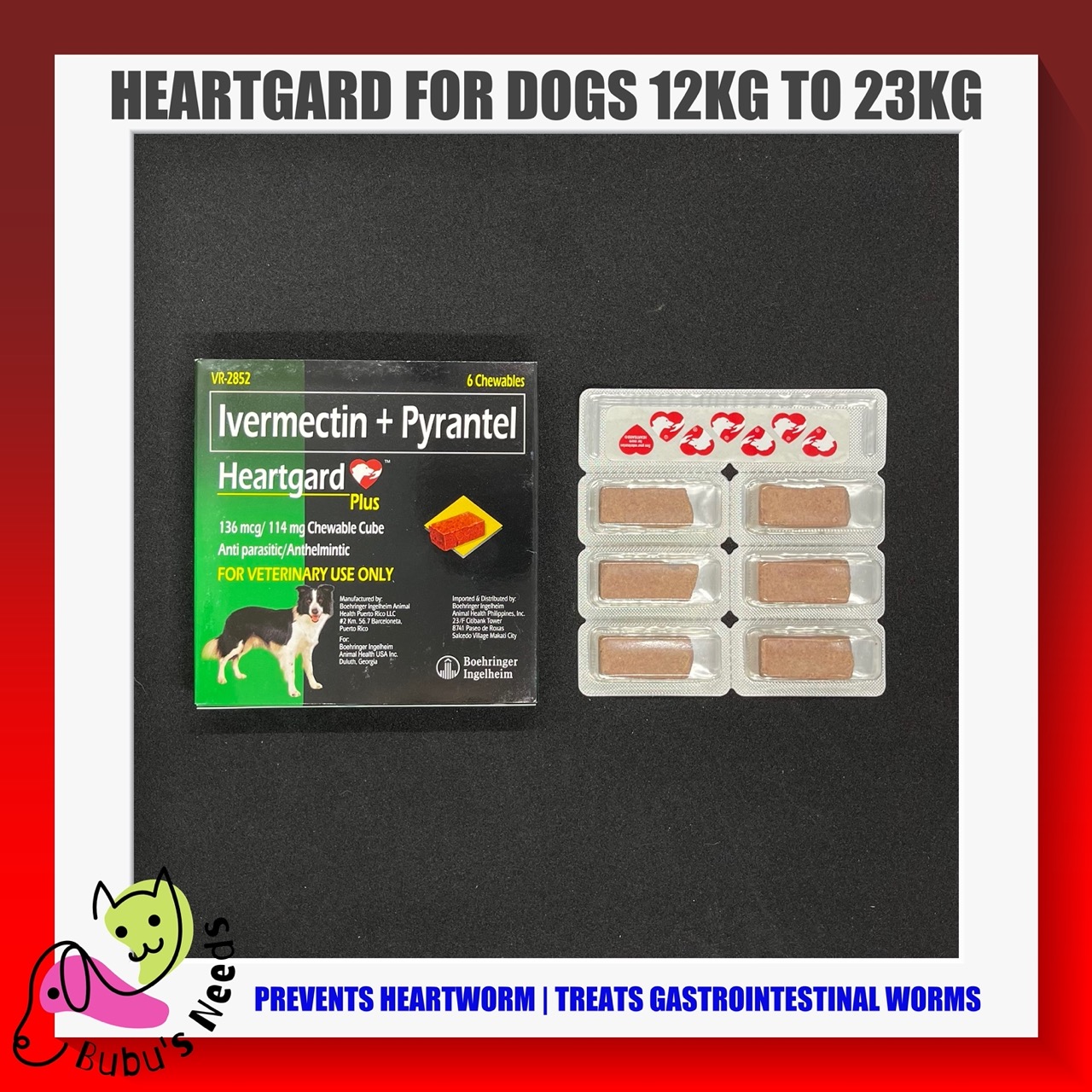 HEARTGARD PLUS for Dogs Heartworm and Dewormer Chewable Lazada PH