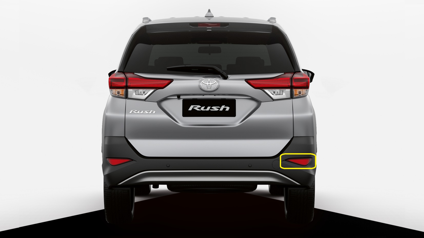 Rush Back Toyota Rush 2018-2024 Rear Bumper Reflector | Lazada PH