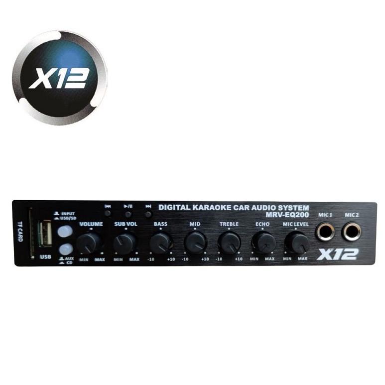 yo X12 (MRVEQ200) Preamp Parametric Equalizer with Subwoofer Output