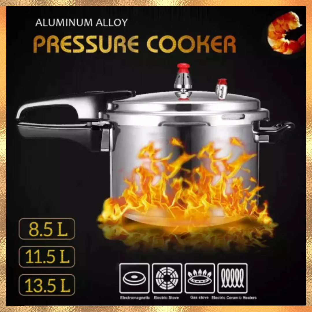 13 L , 11 L , 9 L WITH FREE SCISSORS Aluminum Alloy Pressure Cooker